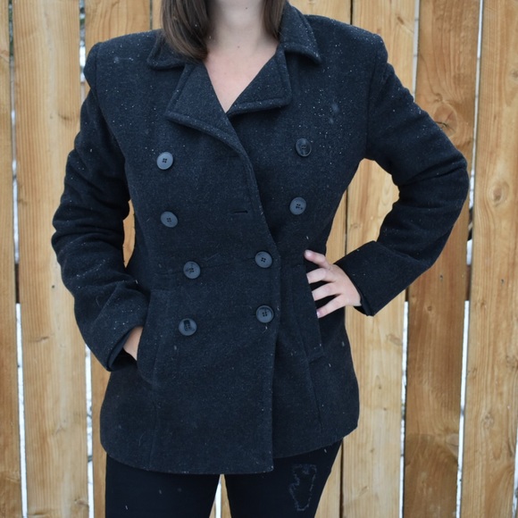 Bass Wool Pea Coat - Picture 2 of 14